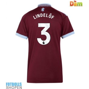 Billiga Aston Villa Victor Lindelof #3 Hemmatröja Dam 2026-27 Kortärmad